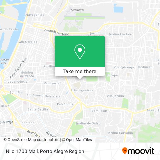 Nilo 1700 Mall map