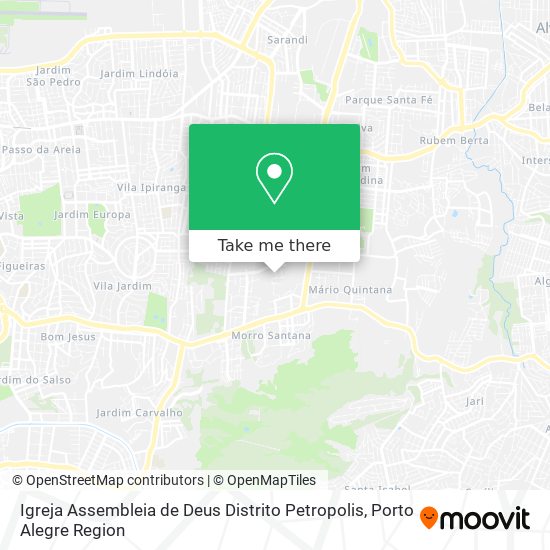 Igreja Assembleia de Deus Distrito Petropolis map
