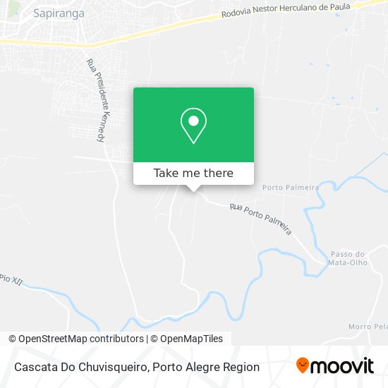 Cascata Do Chuvisqueiro map