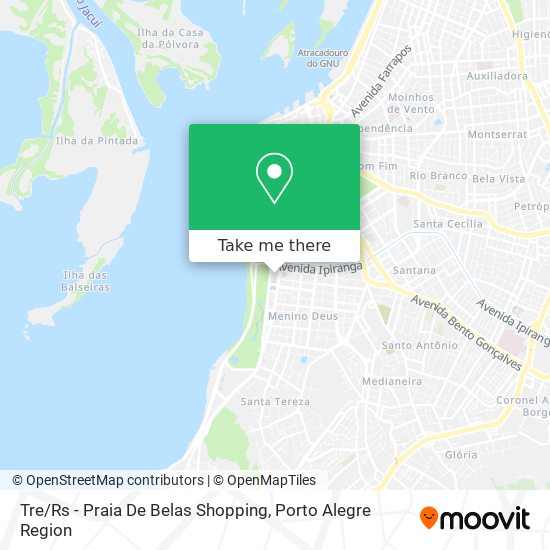 Mapa Tre / Rs - Praia De Belas Shopping