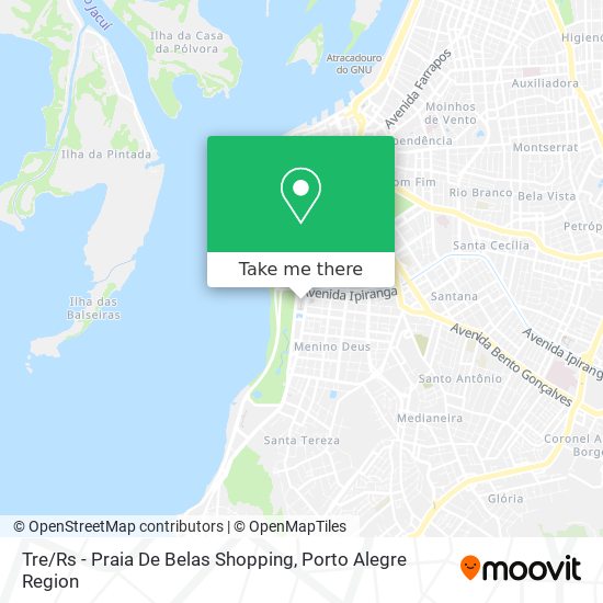 Tre / Rs - Praia De Belas Shopping map