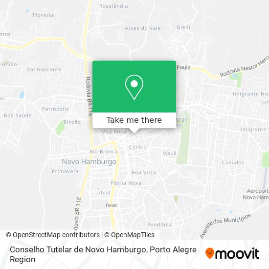Conselho Tutelar de Novo Hamburgo map