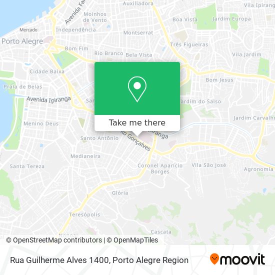 Rua Guilherme Alves 1400 map
