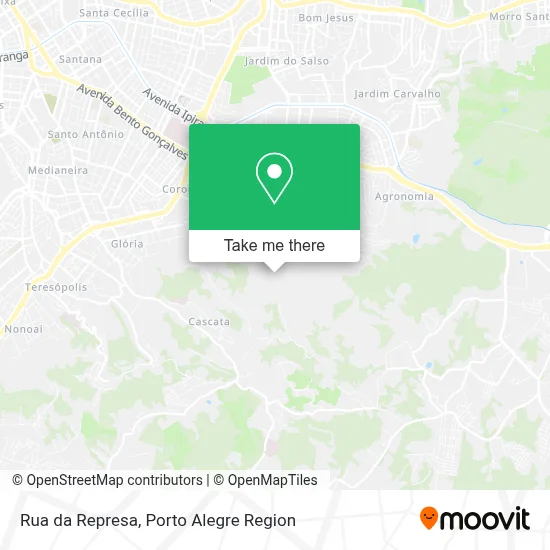 Rua da Represa map