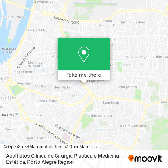 Aesthetos Clínica de Cirurgia Plástica e Medicina Estética map