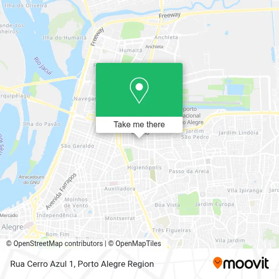 Rua Cerro Azul 1 map