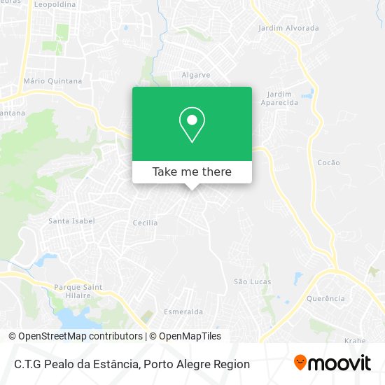 C.T.G Pealo da Estância map