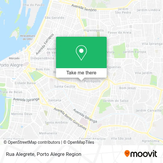 Rua Alegrete map