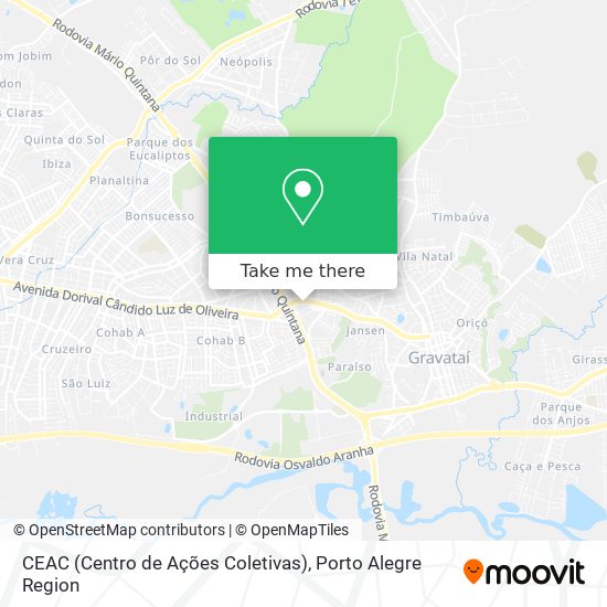 Mapa CEAC (Centro de Ações Coletivas)