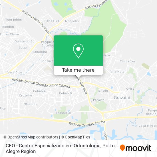 CEO - Centro Especializado em Odontologia map