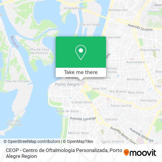 Mapa CEOP - Centro de Oftalmologia Personalizada