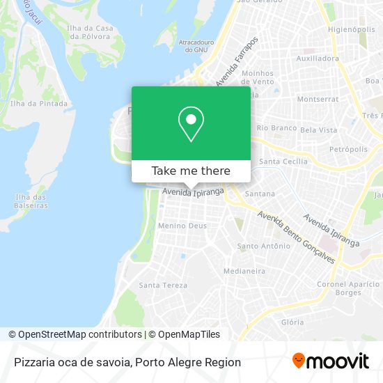 Pizzaria oca de savoia map