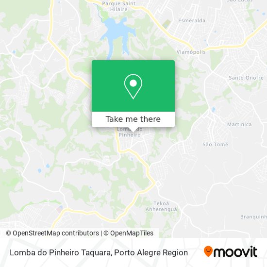 Lomba do Pinheiro Taquara map