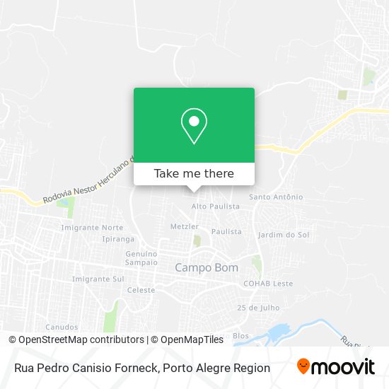 Rua Pedro Canisio Forneck map