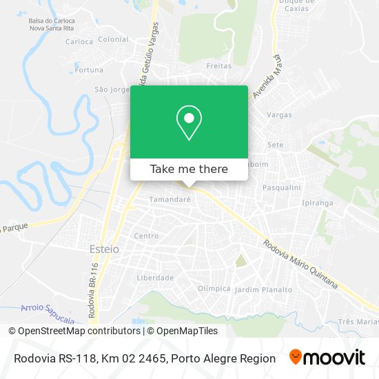 Rodovia RS-118, Km 02 2465 map