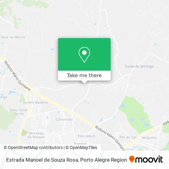 Estrada Manoel de Souza Rosa map