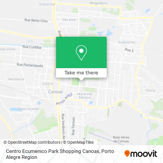 Centro Ecumenico Park Shopping Canoas map