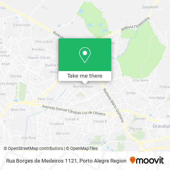 Mapa Rua Borges de Medeiros 1121