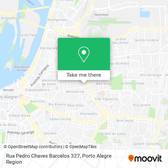 Mapa Rua Pedro Chaves Barcelos 327