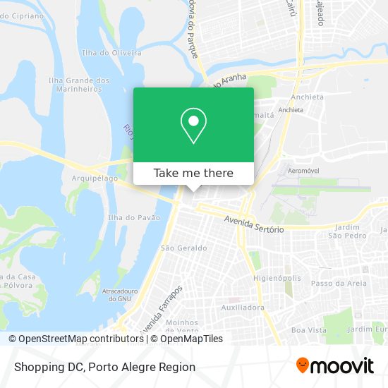 Mapa Shopping DC