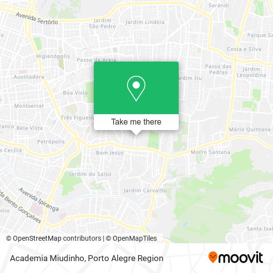 Mapa Academia Miudinho