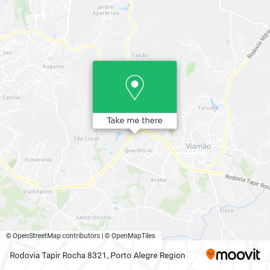 Mapa Rodovia Tapir Rocha 8321