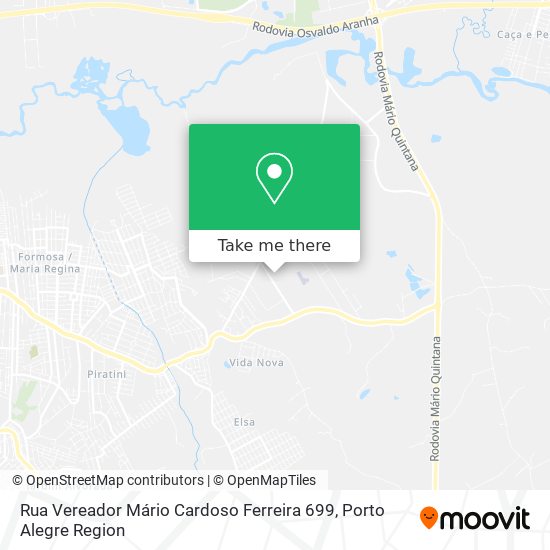 Mapa Rua Vereador Mário Cardoso Ferreira 699