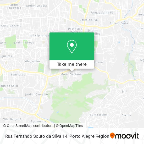 Mapa Rua Fernando Souto da Silva 14