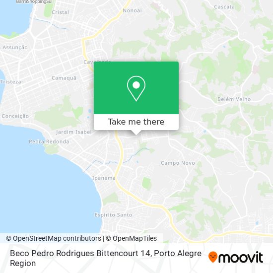 Beco Pedro Rodrigues Bittencourt 14 map