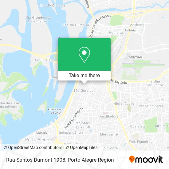 Rua Santos Dumont 1908 map