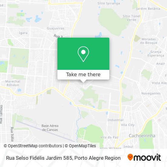 Mapa Rua Selso Fidélis Jardim 585