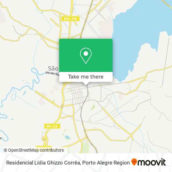 Mapa Residencial Lídia Ghizzo Corrêa