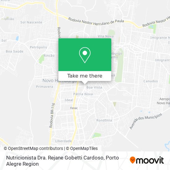 Nutricionista Dra. Rejane Gobetti Cardoso map