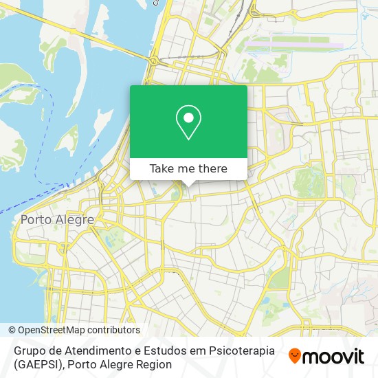 Grupo de Atendimento e Estudos em Psicoterapia (GAEPSI) map