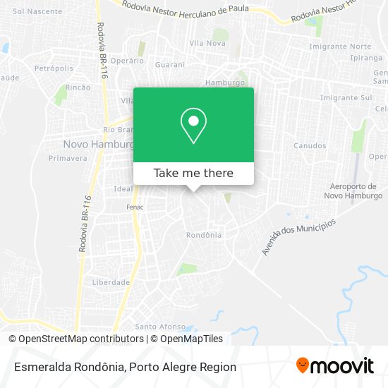 Mapa Esmeralda Rondônia