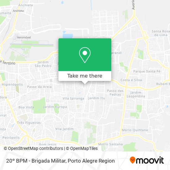 20º BPM - Brigada Militar map