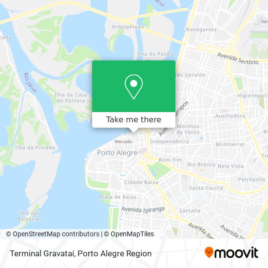 Terminal Gravataí map