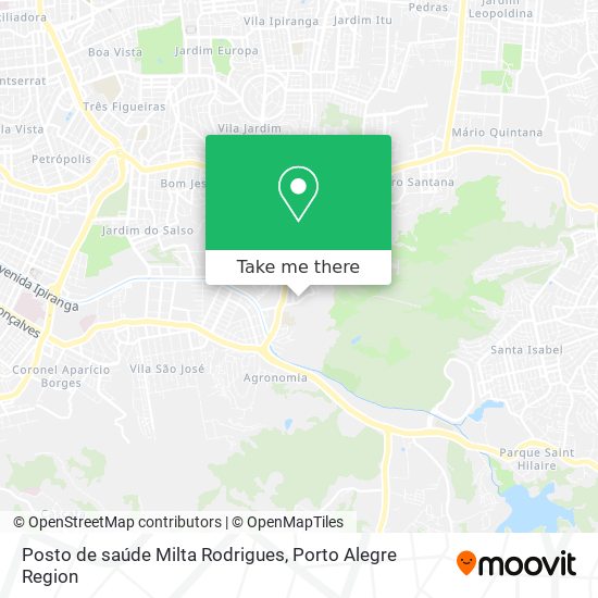 Posto de saúde Milta Rodrigues map