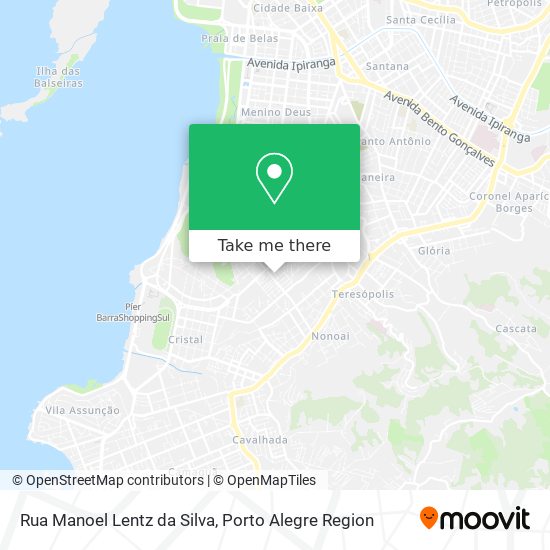 Mapa Rua Manoel Lentz da Silva