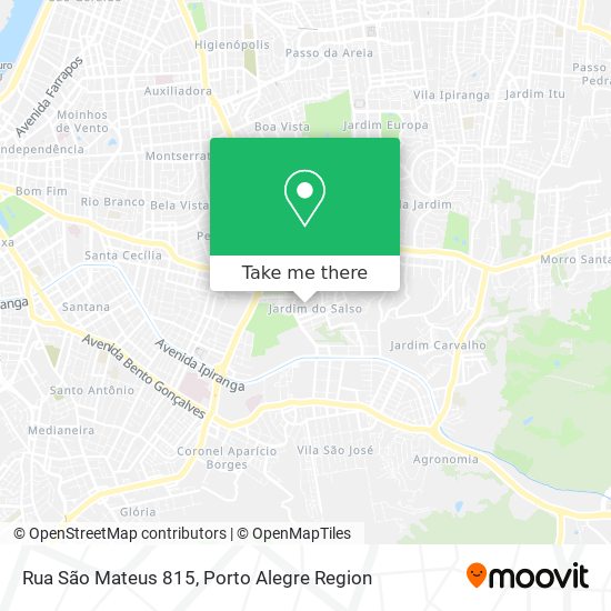 Rua São Mateus 815 map