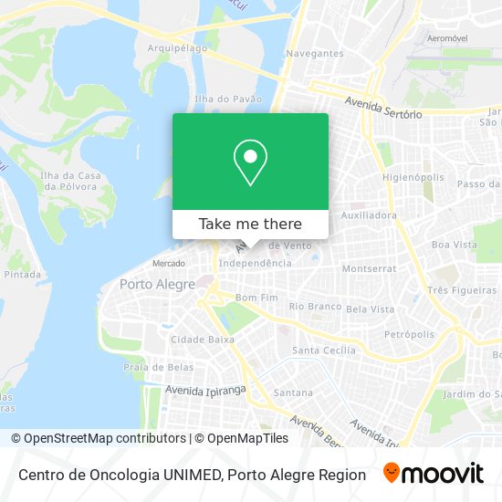 Centro de Oncologia UNIMED map