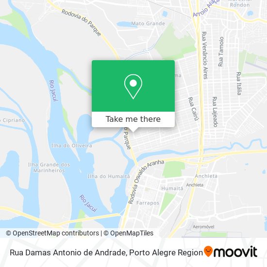 Rua Damas Antonio de Andrade map