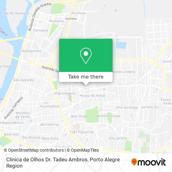 Clinica de Olhos Dr. Tadeu Ambros map