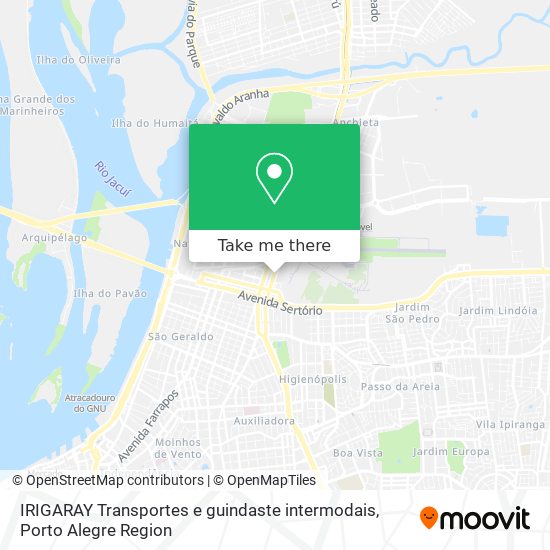 Mapa IRIGARAY Transportes e guindaste intermodais