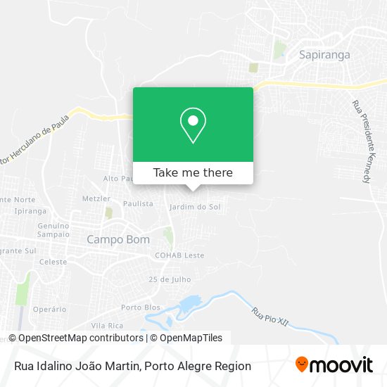 Rua Idalino João Martin map