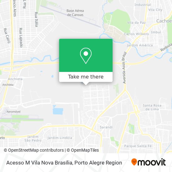 Acesso M Vila Nova Brasília map