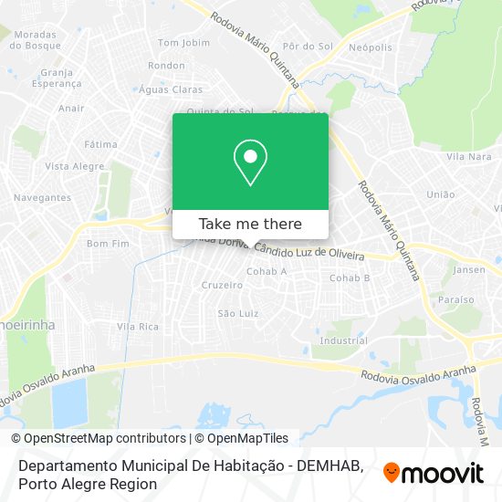 Departamento Municipal De Habitação - DEMHAB map