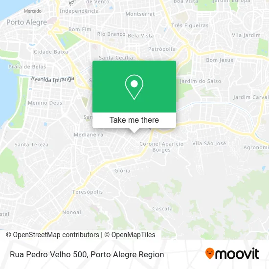 Rua Pedro Velho 500 map