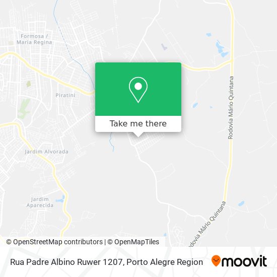 Mapa Rua Padre Albino Ruwer 1207