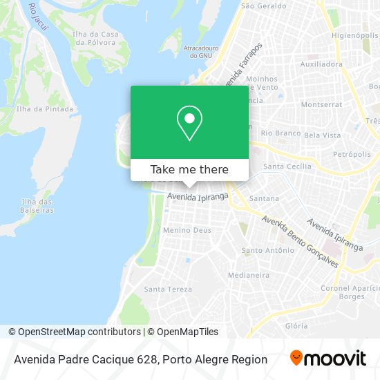 Avenida Padre Cacique 628 map